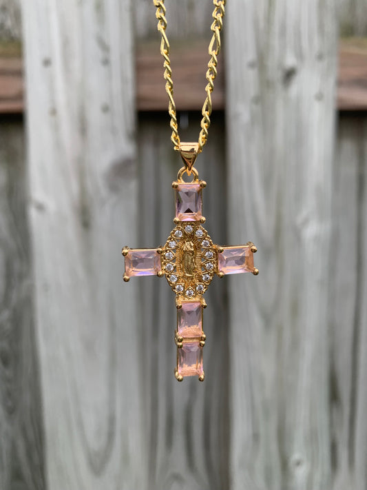 Virgen Cross Necklace